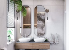 Зеркала в ванную настенные овальные