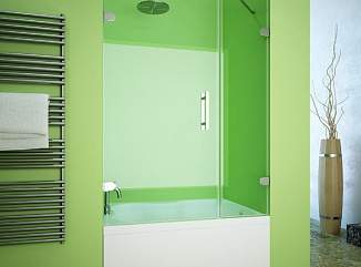 Распашные стеклянные шторки для ванной в короткие сроки с гарантией завода производителя – примеры наших работ