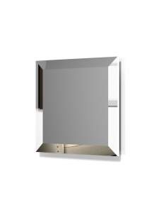 Плитка зеркальная (серебро) толщина 4 мм с фацетом 10 мм, рисунок квадрат (250*250 мм)