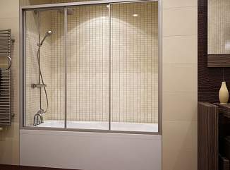 Раздвижные стеклянные шторки для ванной в короткие сроки с гарантией завода производителя – примеры наших работ