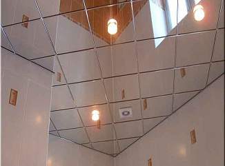 Зеркальный подвесной потолок в короткие сроки с гарантией завода производителя – примеры наших работ