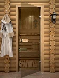 Заказать Стеклянная дверь для сауны и бани Тип 5 в Москве