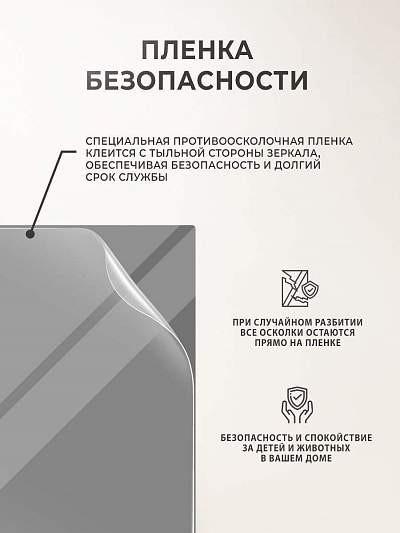 Купить Зеркало интерьерное прямоугольное 120х60 без окантовки в Москве