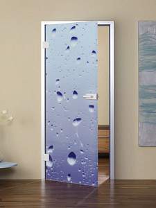 Заказать Стеклянная дверь в ванную и туалет Тип 1 в Москве