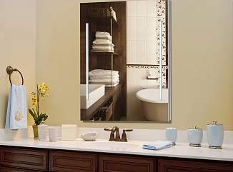 Зеркала в ванную комнату – примеры наших работ
